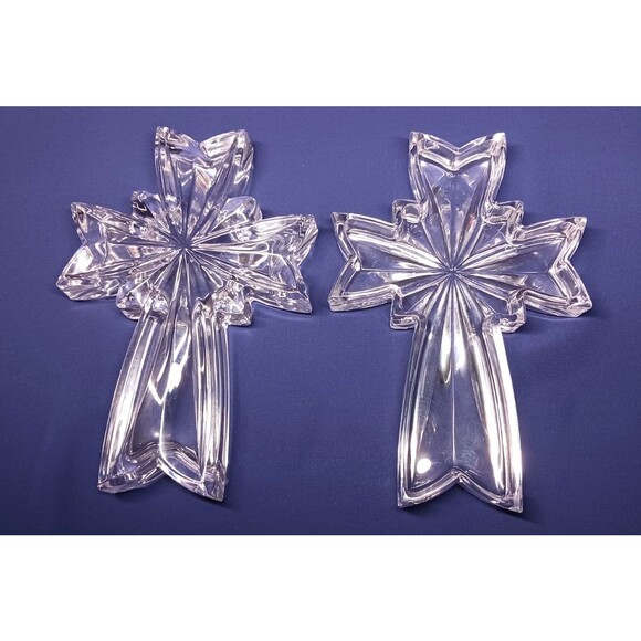 Waterford Marquis Religious Cross Covered Trinket Box & Lid Lead Crystal Germany - Picture 2 of 5